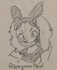 Fay from Star Fox 2. Paper drawing.